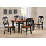 Azizi Solid Wood Top Four Leg Dining Set