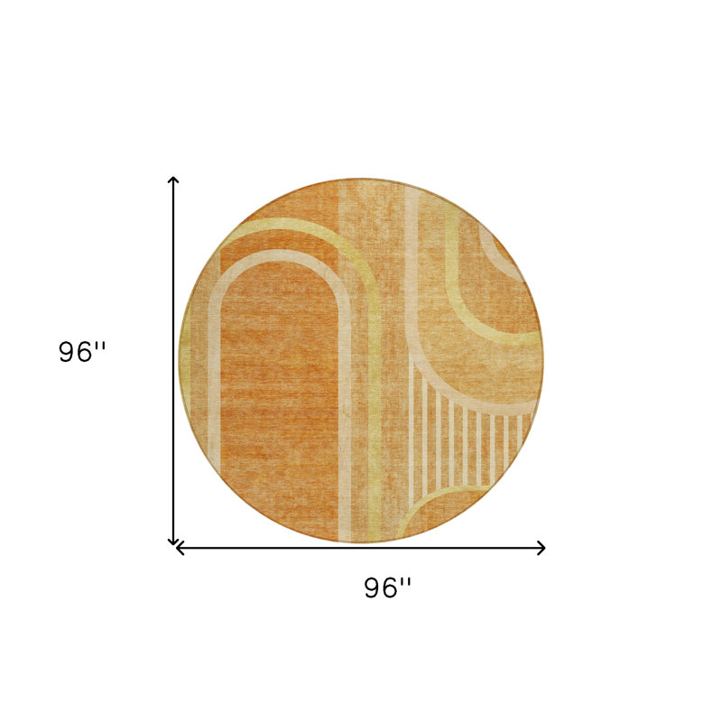 Tapis extérieur rond 8 po