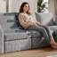 Canapé modulaire sans cadre avec méridienne réversible-1502910776