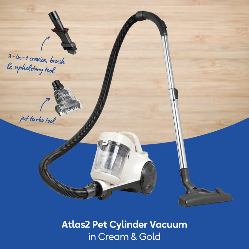 Canister Vacuum, Cream; Gold