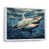 White Floater Framed