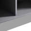 Grande vitrine de style moderne de 60,6 po en gris - porte en verre trempé, éclairage à DEL, deux tiroirs, tablettes réglables pour le salon, le bureau et le bureau