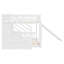 Lits peu encombrants avec rangement, lit double en bois blanc, maison familiale moderne