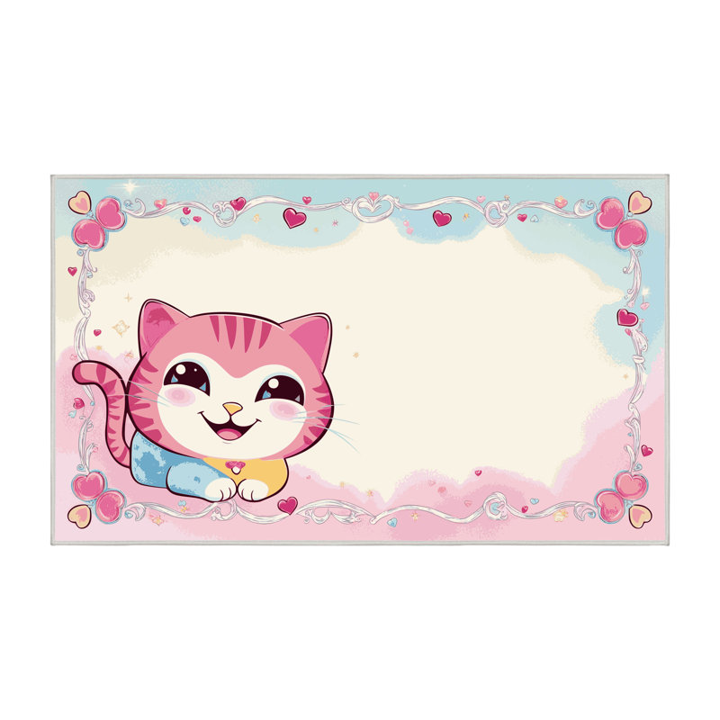 Tapis pour enfants mignons lavables Dakota Fields, Rectangulaire 2 pi x 3 pi