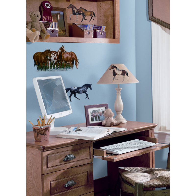 Wild Horses Peel and Stick Vinyl Wall Decals for Kids