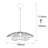Vintage Glam Chandelier, 19.7 in Diameter, Adjustable Height 43.7 in | Metal Body, E27 Socket Max 40W | Elegant Lighting Fixture for Living Room, Dining Room & Entryway | IP20 Rated, Stylish & Durable Design-181808417-181808419