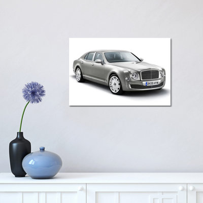 Bentley Mulsanne Grey - Wrapped Canvas Print