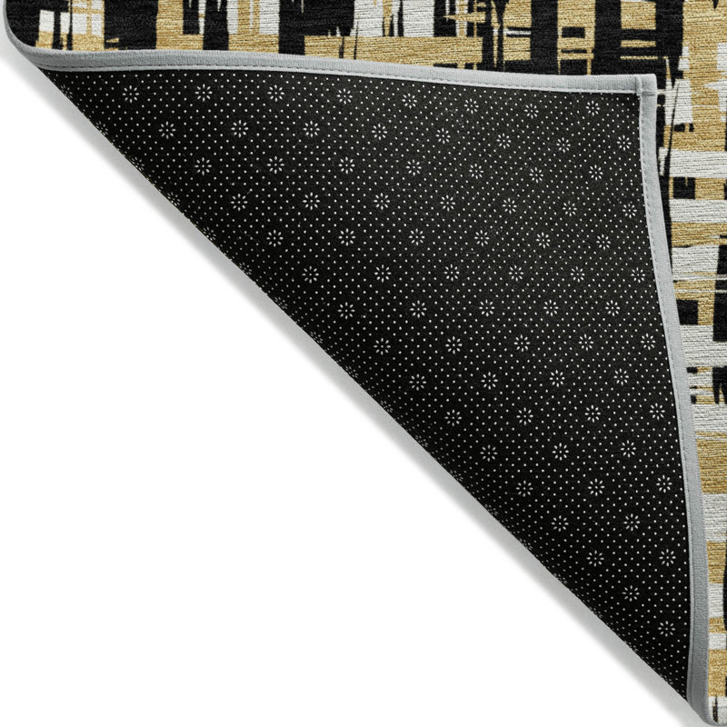 Tapis noir intérieur / extérieur Zarifa , 8' x 10'