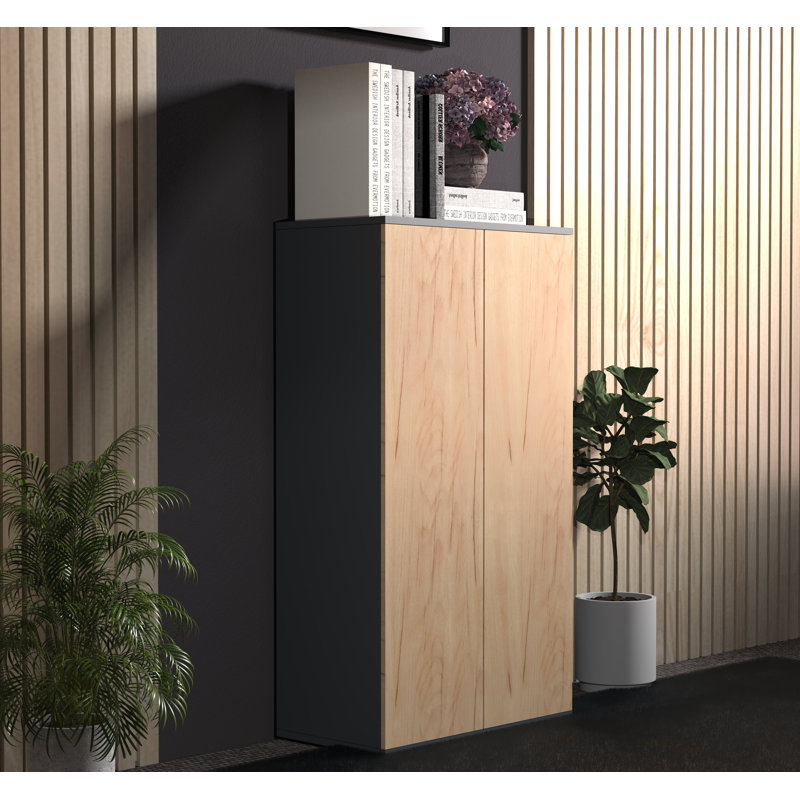 Amirbek Rectangle Accent Cabinet, Tan
