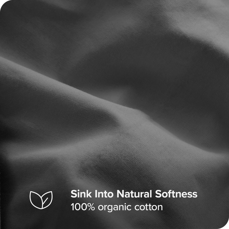 Winter Blue Organic Cotton Twin/Twin XL Duvet Cover Set