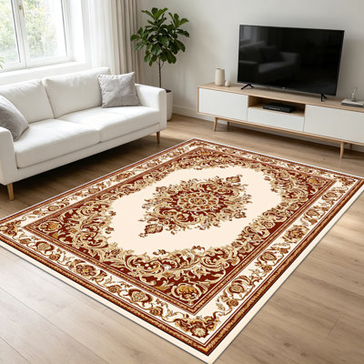 Tapis orientaux traditionnels 1 pièce pour le salon, doux et confortable, convenant à toutes les saisons, facile à entretenir, lavable à la machine, convient à la chambre à coucher, à la salle à manger, au couloir, au bureau, au patio, à la maison, à la décoration extérieure.