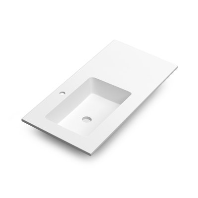 DAX Mara 18.1'' Matte White Bathroom Sink