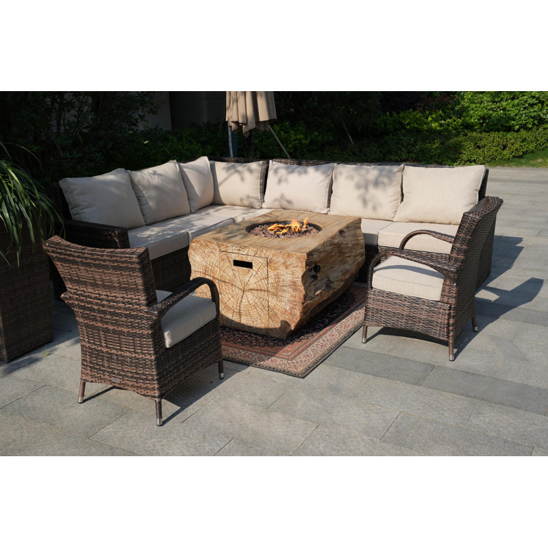 8 - Person Patio Conversation Set with Cushions