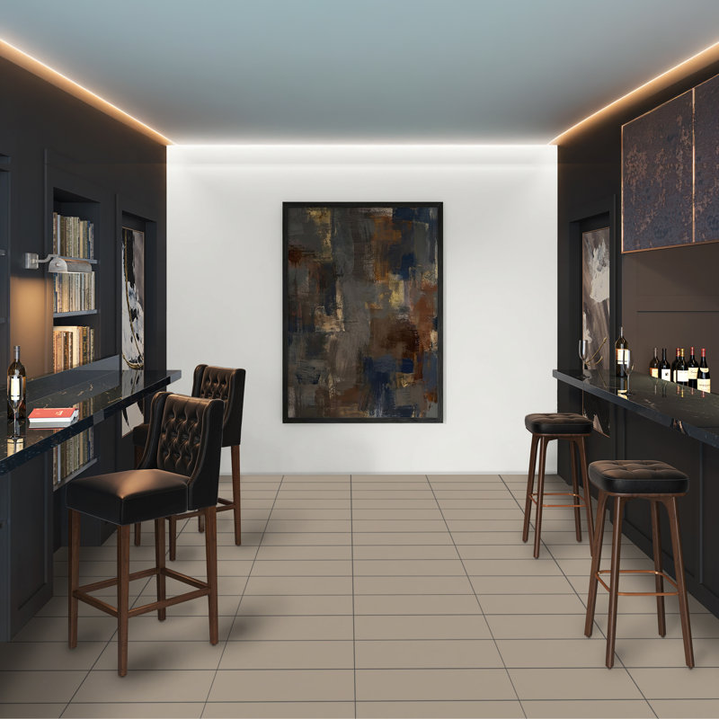 True Story 12'' W x 24'' L Porcelain Throughbody Singular Tile, Greige