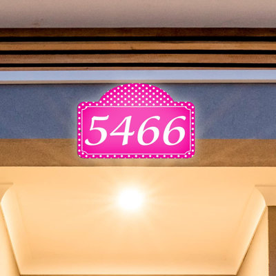 Plaque d'adresse sur 1 ligne