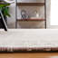 Tapis géométrique rose / ivoire tissé à la main Rabun-1283713896
