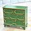 Buffet vert massif et bois manufacturé