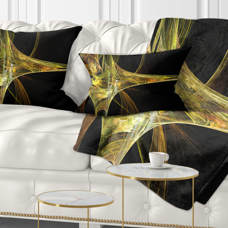 Coussin lombaire , Jaune / Noir