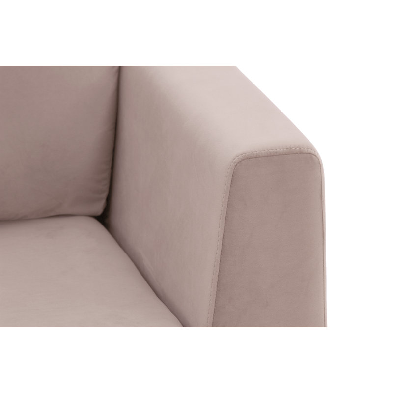 Holiday Velvet Armchair, Flamingo