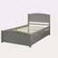 Lit plateforme simple avec deux tiroirs-1436417118
