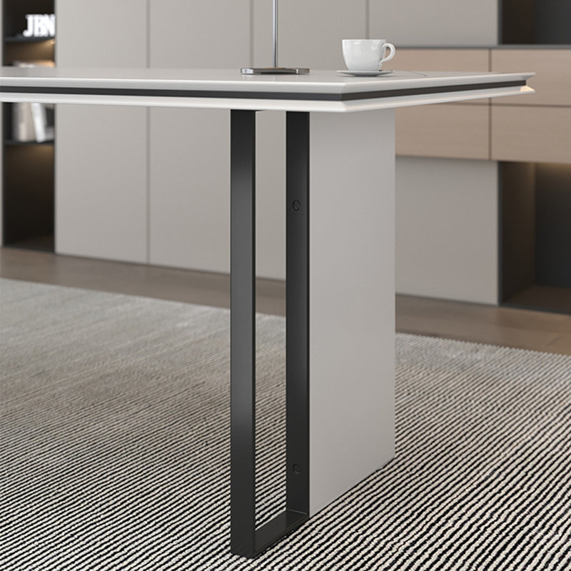 Bureau de style moderne, H 29,53 po x l 55,12 po x P 23,62 po