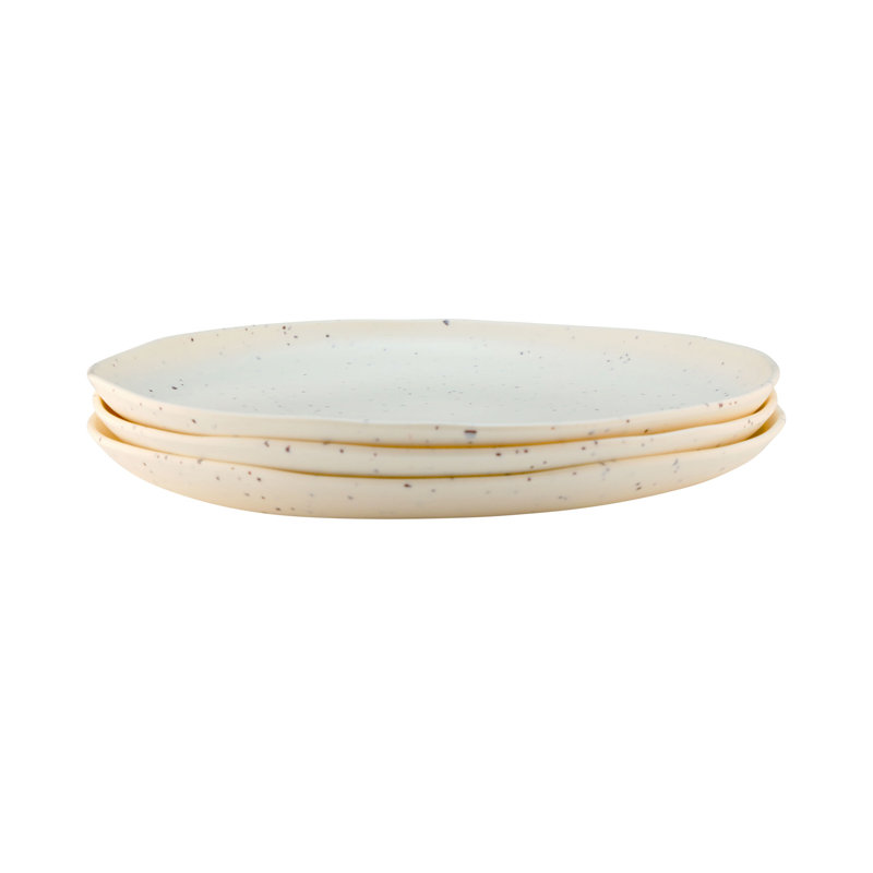 Morocco 11" Melamine Dinner Plate, Eggshell