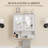  Bathroom Wall Wood Medicine Cabinet with Mirror and Towel Bar, White