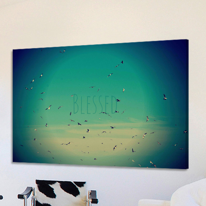 Reproduction d’art sur toile tendue, "béni" par robin, H 40 po x l 60 po x P 1,5 po