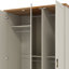 Erison 3 Door Manufactured Wood Wardrobe With Mirror-106268638