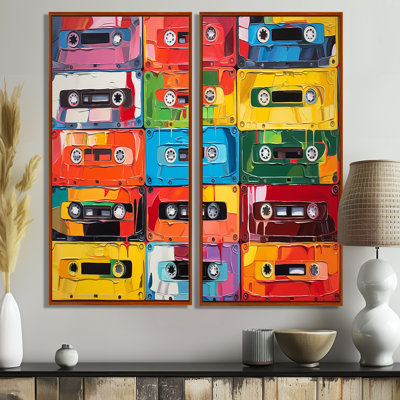 Cassette Tapes Retro Rhythms V - Fashion Cassette Tapes, art mural
