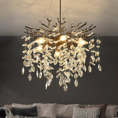 Black Branch Crystal Chandelier
