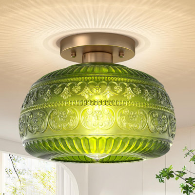 Keiari Glass Semi Flush Mount