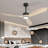 52 Inch Wood Ceiling Fan With Light And Remote, Noiseless Dc Motor, 6 Speed Levels, Led Dimmable, Natural Wood Blade