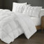 Édredon en duvet synthétique double / grand, bourre en microfibre haute densité à 100%, surpiqûres 3D pour un effet de nuage, conception de point de chute, nuits froides à bourre épaisse, boucles d'angle, assorti
