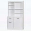 Armoire de rangement de salle de bain avec panier inclinable, avec tiroirs et tablettes réglables