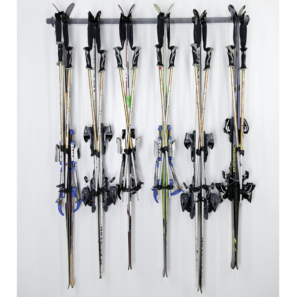 Monkey Bar Storage 3 Ski and 4 Snowboard Wall Mounted Rack & Reviews ...