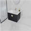 Commode de salle de bain 24 po à fermeture en douceur avec lavabo, convient aux petites salles de bain