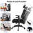 Illman Ergonomic Computer Chair with Multi-adjustable Headrest-87944439