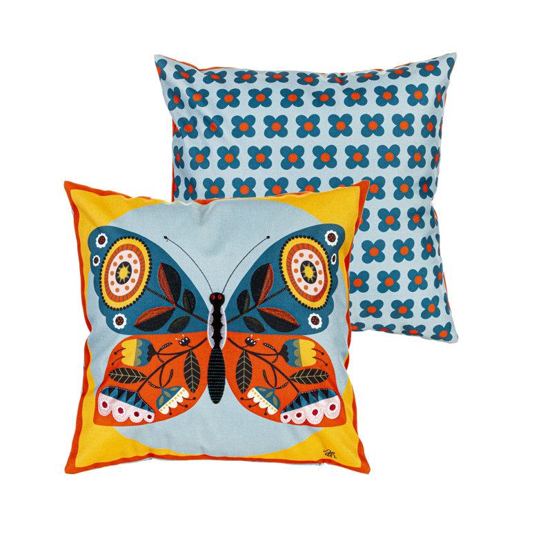 Housse de coussin d'extérieur Fall Butterfly