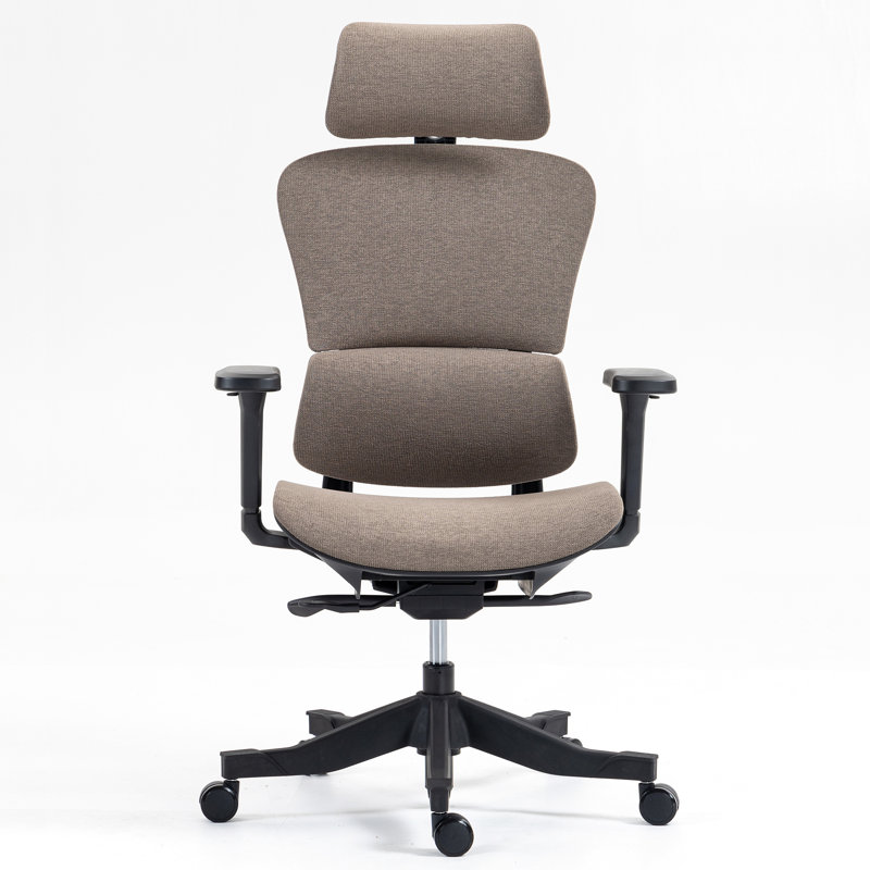 Chaise de bureau en filet à haut dossier: 8366 HP-BR, Brown, Brown