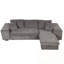 Canapé modulaire en L avec méridienne de rangement et 2 tabourets-630834691