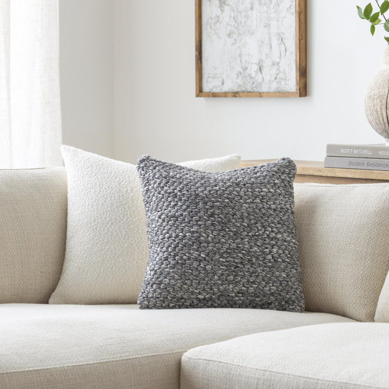 Cuttack Polka Dots Reversible Throw Pillow, 20"H x 20"W, Down Blend