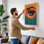 Melting Eye in Motion Modern - Wrapped Canvas-1368576515-1368576526