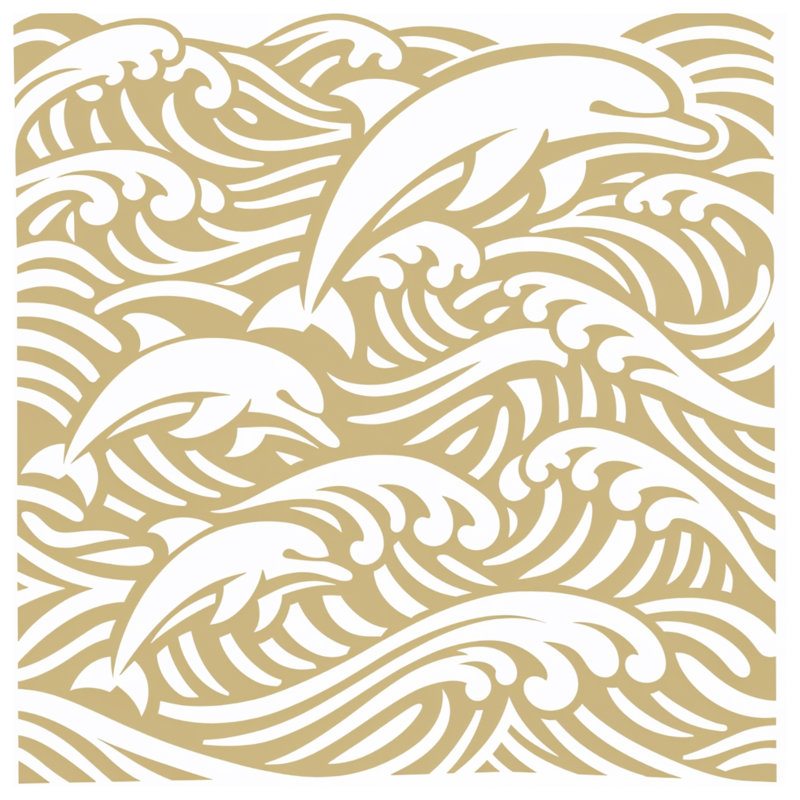 Édredon Dolphins And Ocean Waves, Queen