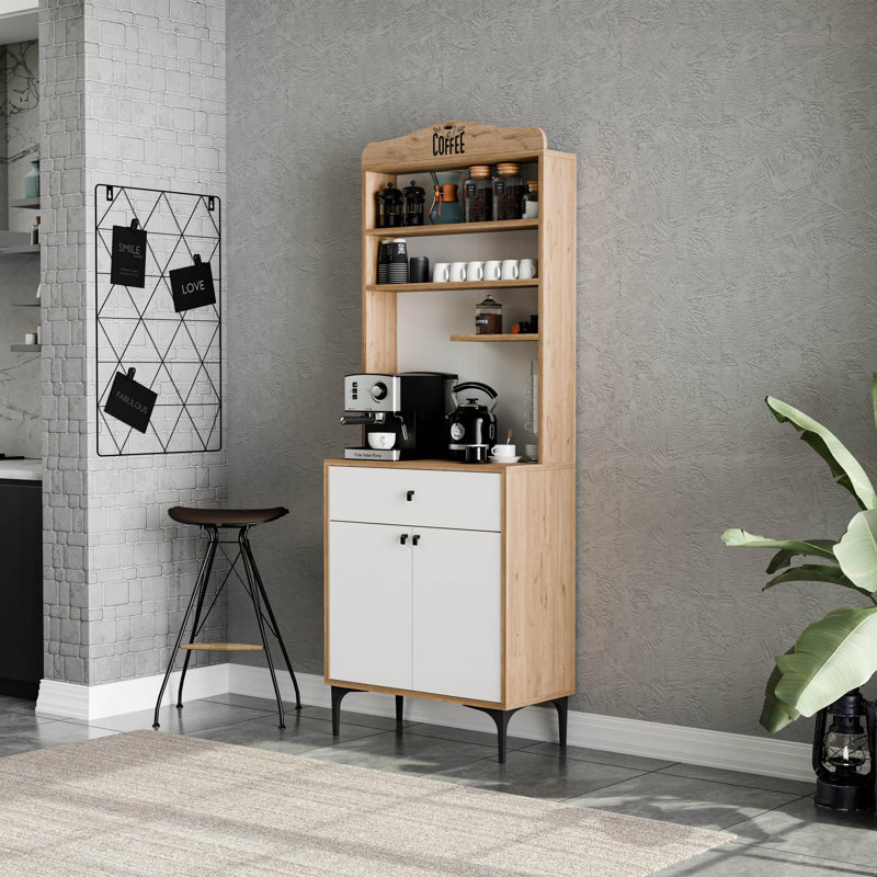 Kaleva Accent Chest, White/Oak