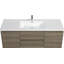 Meuble-lavabo simple 59 po avec plateau en résine Ekhard-1947242076