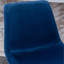 2 tabourets de comptoir en velours bleu 26,50 - et moderne (2), construction en métal avec repose-pieds, revêtement doux