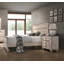 Ensemble de chambre à coucher 3 pièces avec très grand lit et deux tables de chevet au fini blanc délavé Imerland-1926121789-1926121923