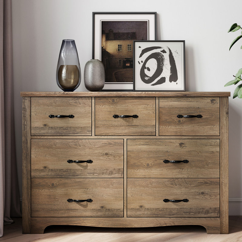 Commode double l 47,2 po Anjuan, Brun