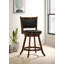 Tabouret pivotant Caesare en brun et noir-41772983